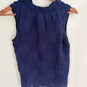 Moschino Navy Sleeveless Women's Top